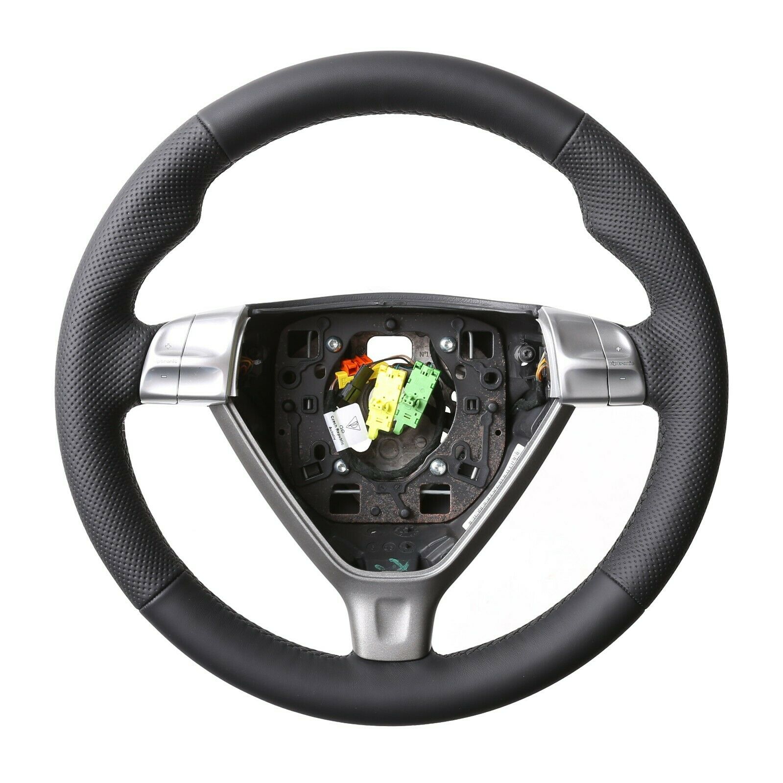 Porsche Lenkrad 911 997 Boxster Cayman Daumenauflagen Kombibezug inkl. Moosgummi Naht schwarz