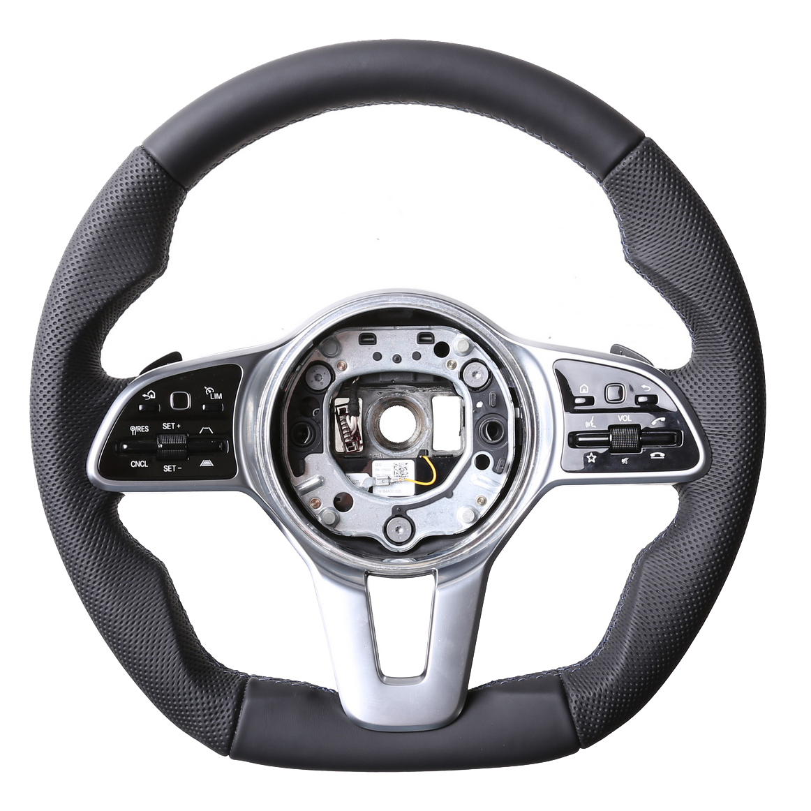 Mercedes Lenkrad B GLA GLE Klasse Sprinter W247 H247 C167 B907 Abgeflacht NEU Kombibezug Naht blau