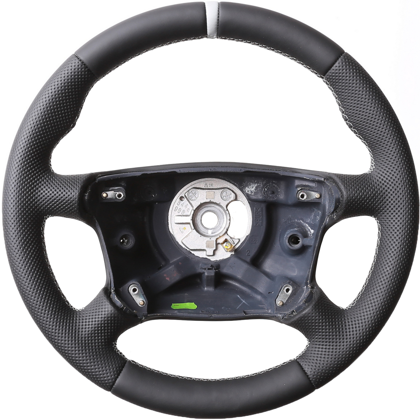 Porsche Lenkrad 911 993 996 986 Daumenauflagen Kombibezug 12Uhr Markierung silber Naht silber